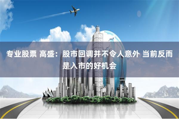 专业股票 高盛：股市回调并不令人意外 当前反而是入市的好机会