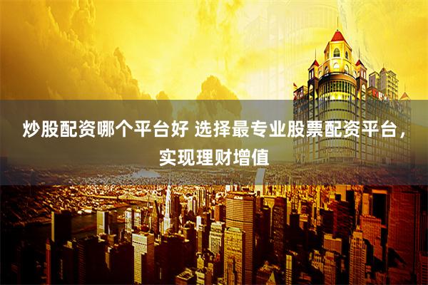 炒股配资哪个平台好 选择最专业股票配资平台，实现理财增值